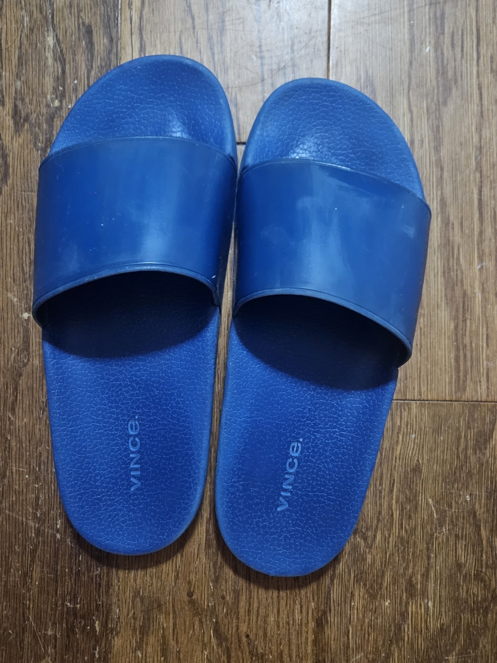 Vince Blue Slide Sandals